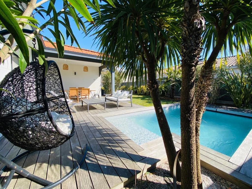 Villa Bord de Mer Bassin d'Arcachon avec piscine 4 étoiles Gujan-Mestras Exterior foto